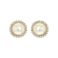 POST PEARL CENTER RHINESTONE TRIM