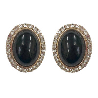 OVAL PEARL CENTER RHINESTONE TRIM