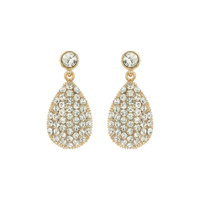 RHINESTONE CLUSTER DROP EARRING