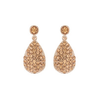 RHINESTONE CLUSTER DROP EARRING