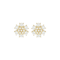 FLOWER GEM JEWEL RHINESTONE ER