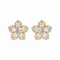 FLOWER RHINESTONE CENTER PETAL ER