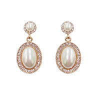 OVAL DROP DANGLE LRG GEM ER