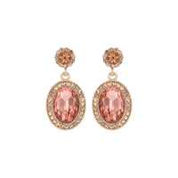 OVAL DROP DANGLE LRG GEM ER