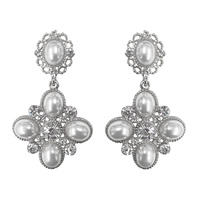 PEARL STONE CLUSTER EARRING