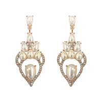 CHANDELIER STONE CLUSTER EARRING
