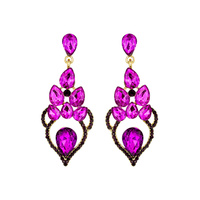CHANDELIER STONE CLUSTER EARRING