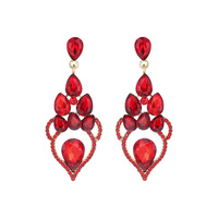 CHANDELIER STONE CLUSTER EARRING