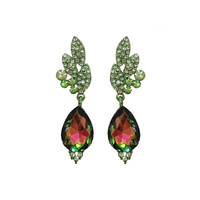 PAVE CLUSTER DROP EARRING