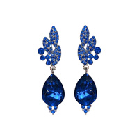 PAVE CLUSTER DROP EARRING