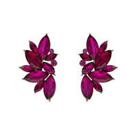 CRYSTAL CLUSTER POST EARRINGS