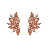 CRYSTAL CLUSTER POST EARRINGS