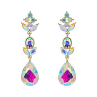 EVENING GLAM CRYSTAL TEARDROP EARRINGS