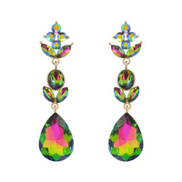 EVENING GLAM CRYSTAL TEARDROP EARRINGS