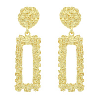 RECTANGLE MALLEABLE DOOR KNOCKER EARRINGS