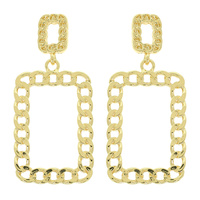 LINK CHAIN DOOR KNOCKER EARRINGS