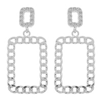 LINK CHAIN DOOR KNOCKER EARRINGS