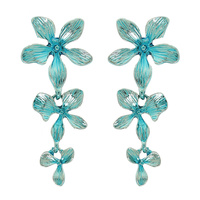 MULTI-PETAL FLOWER POST EARRINGS