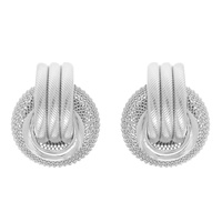 REGAL BAROQUE WREATH PATTERN EARRINGS