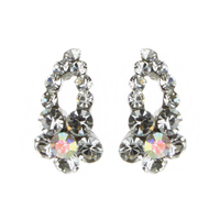 Small Stone Cluster Stud Earrings Erk22R