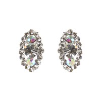Small Stone Cluster Stud Earrings Erk27R