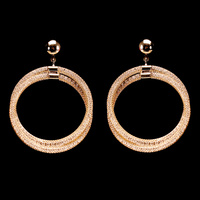 MESH RHINESTONE EARRING
