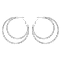 MESH RHINESTONE EARRING