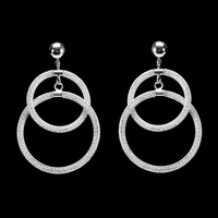 MESH RHINESTONE EARRING