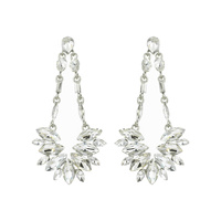 GEOMETRIC RHINESTONE POST EARRING