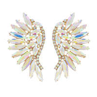 MARQUISE CLUSTER CRYSTAL WING EARRINGS
