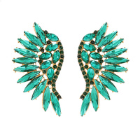 MARQUISE CLUSTER CRYSTAL WING EARRINGS