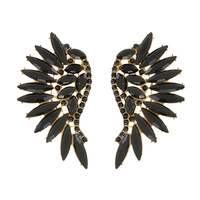 MARQUISE CLUSTER CRYSTAL WING EARRINGS