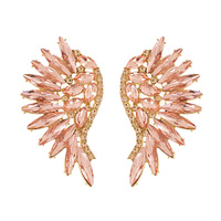 MARQUISE CLUSTER CRYSTAL WING EARRINGS