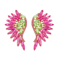 MARQUISE CLUSTER CRYSTAL WING EARRINGS