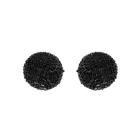 CRYSTAL RHINESTONE SPHERE STUD EARRINGS