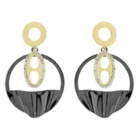 FASHION METAL DANGLE EARRINGS