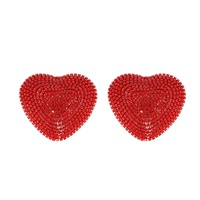 VALENTINE'S DAY CRYSTAL PAVE HEART SHAPED EARRINGS