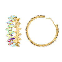 GEMSTONE HOOP EARRINGS