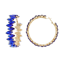 GEMSTONE HOOP EARRINGS