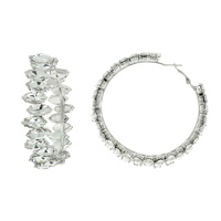 GEMSTONE HOOP EARRINGS