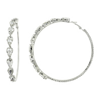 GEMSTONE HOOP EARRINGS