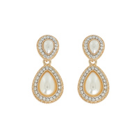 DANGLY TEARDROP GEM ER