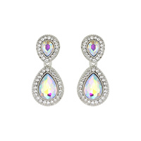 DANGLY TEARDROP GEM ER