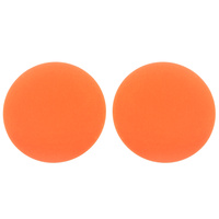 ACRYLIC ROUND POST DISC EARRINGS
