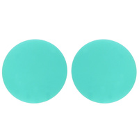 ACRYLIC ROUND POST DISC EARRINGS