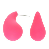 ACRYLIC TEARDROP POST EARRINGS