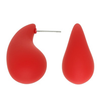ACRYLIC TEARDROP POST EARRINGS