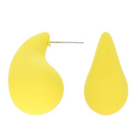 ACRYLIC TEARDROP POST EARRINGS
