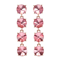 PRETTY PRISM CIRCLE STONE EARRING