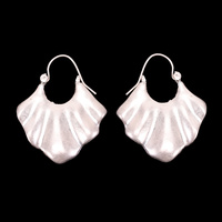 SHELL DRAPED METAL POST EARRING